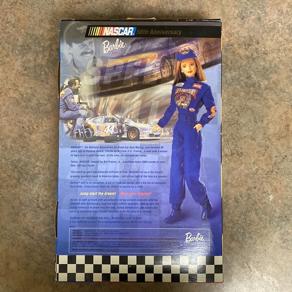 50th Anniversary NASCAR Barbie by Mattel - Picture 3 of 11